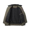Men's Winter Lapel Workwear Jacket - Deconstructed Patchwork Cotton, Loose Fit