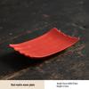 High-Legged Ceramic Plate for Tea, Snacks, Pastry, Fruit, Dim Sum, or Towel Tray - Chinese-Style Serving Dish
