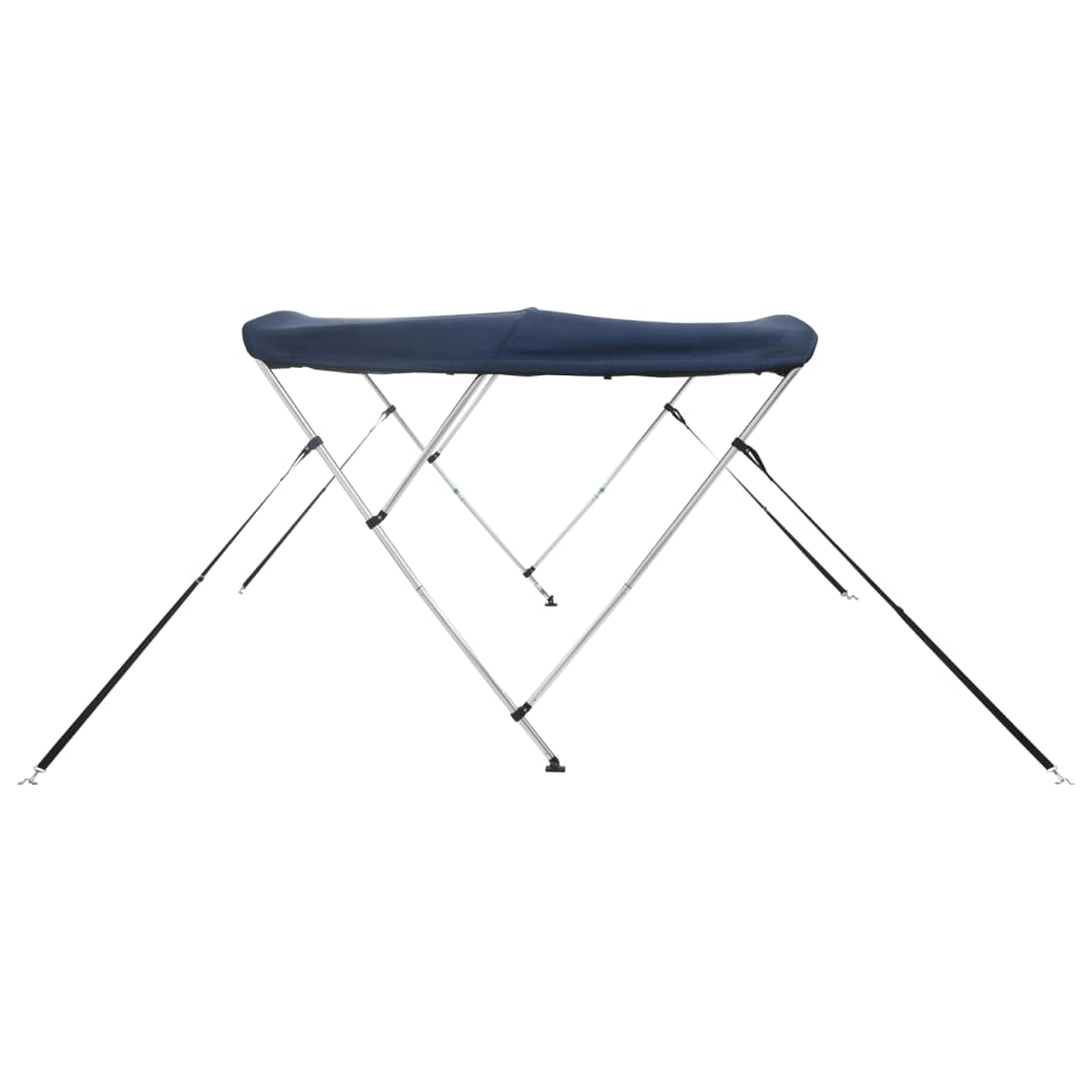 3 Bow Bimini Top with Mesh Side Panels 183 x (137 152) x 137 cm
