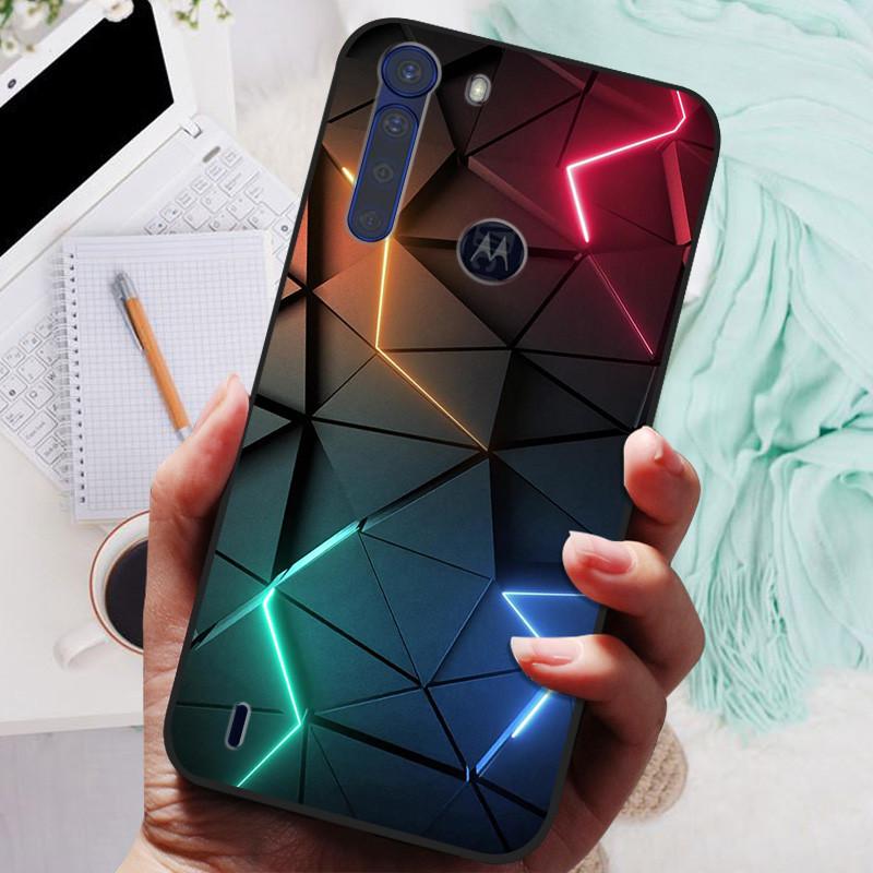 For Motorola One Fusion Case Black Bumper Soft Silicone Cover For Moto One Fusion Plus Phone Cases OneFusion Fusion+ Funda Shell