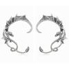 Gothic Punk Dragon Shape Earrings 2024 Trend New Design Vintage Alloy Flying Dragon Ear Cuffs For Women Party Accessories