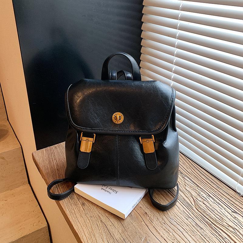 

Retro fashion backpack new simple today popular college style niche backpack