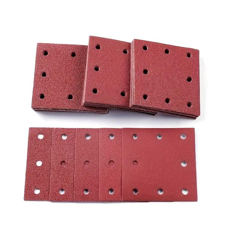 

10pcs 110x 115mm 8-hole sandpaper, velcro backing and 8-hole design suitable for orbital sander, used for sanding and polishing 600