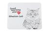 Siberian - Mouse Pad with Print, Personalized Cat Pad, Unique Gadget for an Office Worker from the Art-Dog Brand