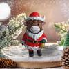 Highland Kuh Figur Weihnachten Highland Kuh Heimdeko Rustikales Niedliches Ornament für Wohnheim Bauernhaus Badezimmer Klassenzimmer Küche