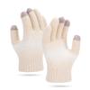 Knitted Warm Gloves Touchable Screen Skiing Gloves Touch Screen Gloves  for Outdoor Cycling Skiing