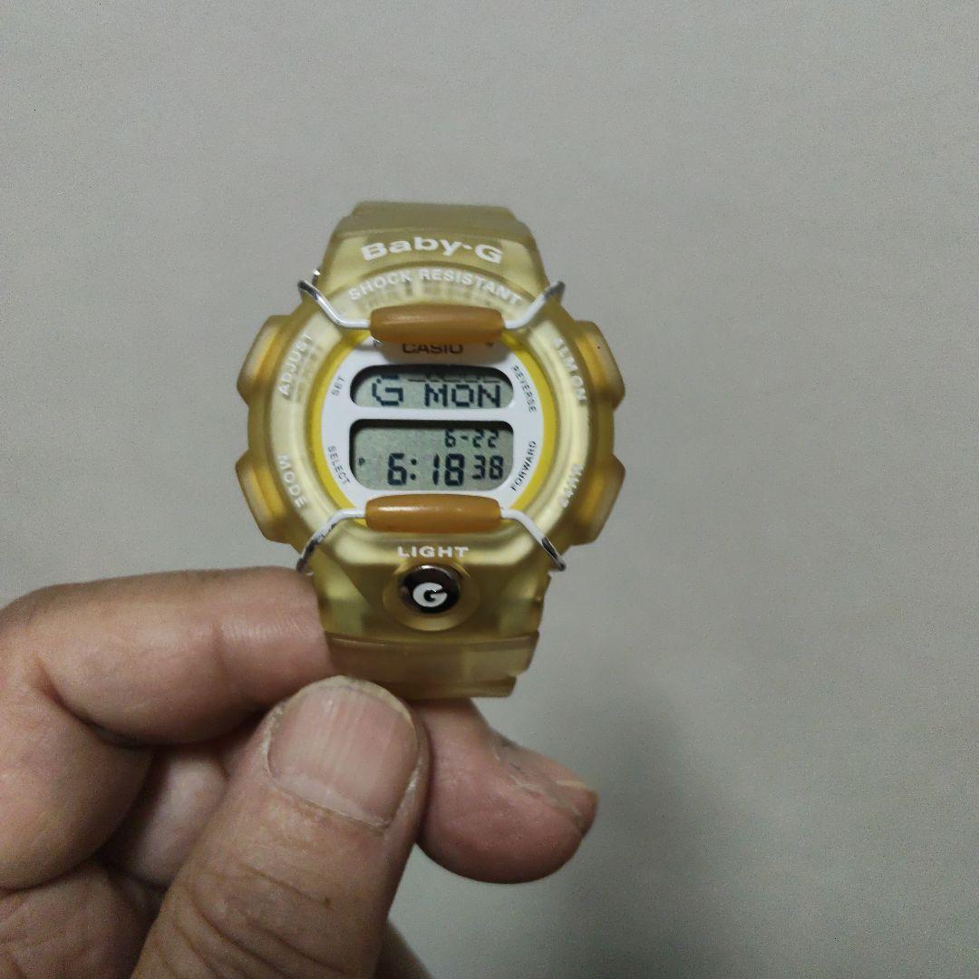 Used CASIO Baby-G 1997 Dolphin Whale Model Digital Watch