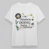 Women's Plus Size Soft Comfortable Classic T-Shirt Daisy Flower Name Design Tee