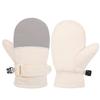 Zipper-Free Wrist Closure Thermal Ski Gloves Thermal Insulation Cold Gear Gloves  For Boys Girls
