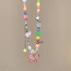 Summer Female Necklace Sweet Baroque Simulated Pearls Cute Flowers Colorful Handmade Beaded Short Clavicl Necklaces for Women