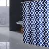 Cortina de Ducha Geométrica Blanca Negra Patrón Marroquí Decoración de Baño Cortinas Impermeables Estilo Spa Moderno