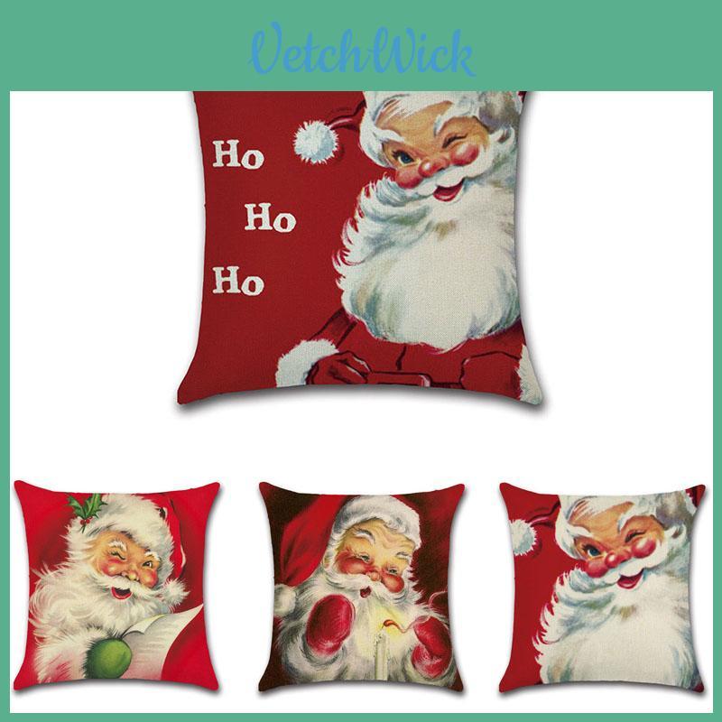 Festive Christmas Pillow Case With Elegant Linen Cushion Cover For Home Decor