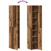 Highboard 2 Pcs Reclaimed Wood 30 X 42.5 X 185 Cm