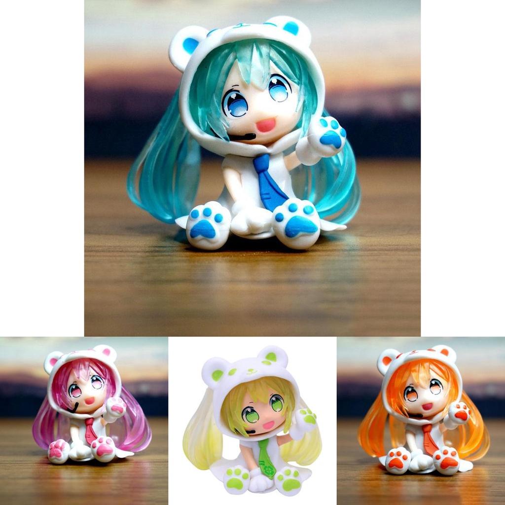 Q Version Hatsune Miku PVC Figur Modell Spielzeug Hochdetailliertes Sammlerstück für Anime-Fans