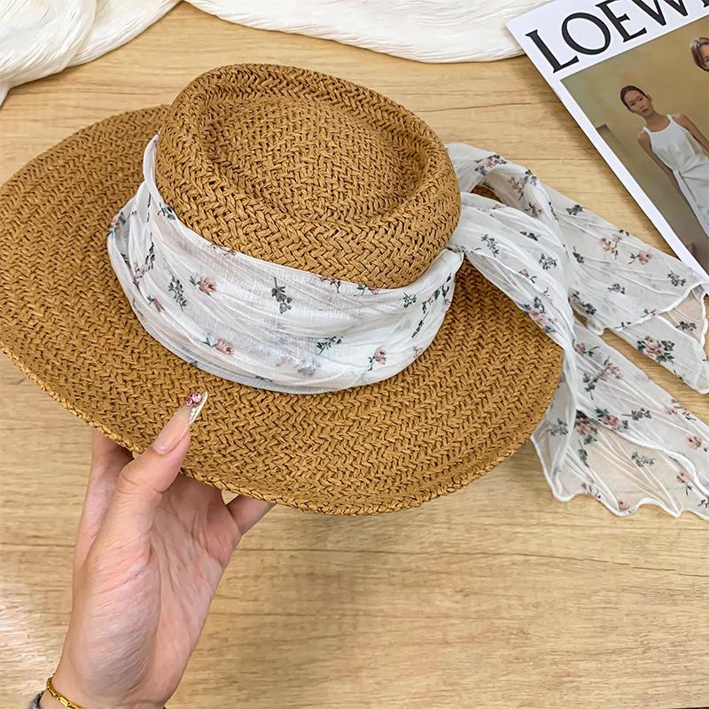 Thin Scarf Silk Scarf Long Strip New Versatile Small Fresh Floral Neck Scarf Tied Hat Streamer Waist Silk Scarf