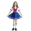 Girls Performance Costume Set Sailor Style JK Uniform Children Dance Party Cosplay Outfit