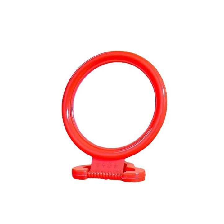 Vintage Wall-Mounted Bride's Mirror - Red, Large, Single-Sided for Bedroom or Tabletop