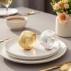 Portatovagliolo con Texture Metallizzata Opaca per Decorazione Tavola da Pranzo dell'Hotel