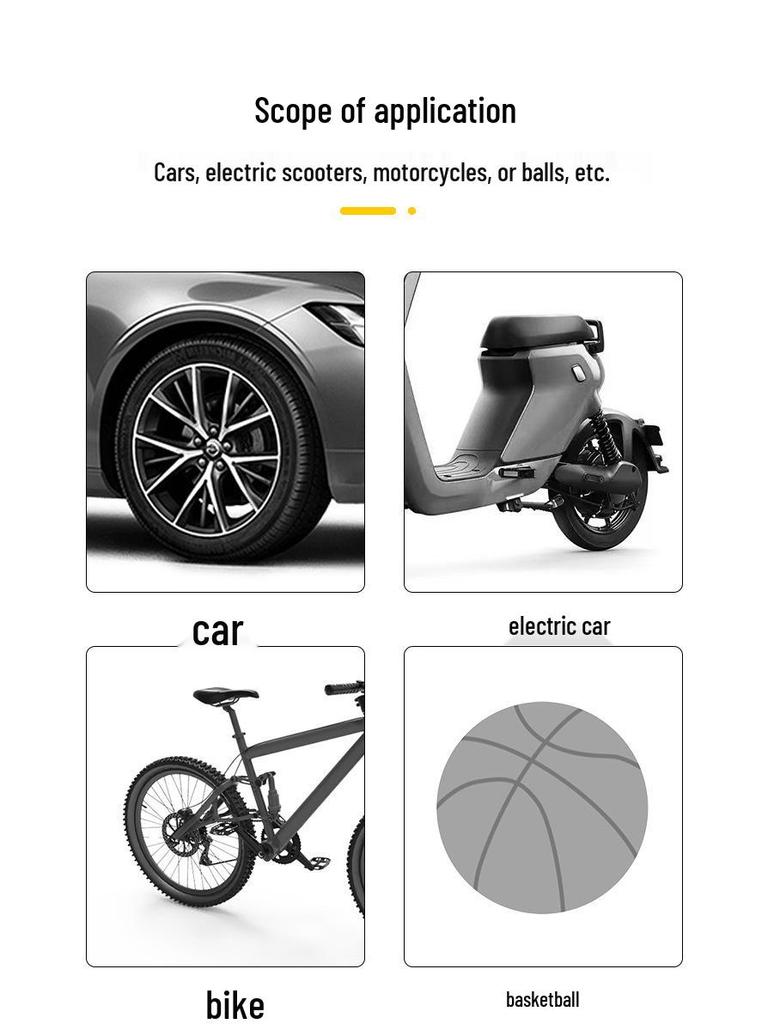 Tragbare Hochdruck-Handpumpe für Fahrräder und Basketbälle mit Fußpedal