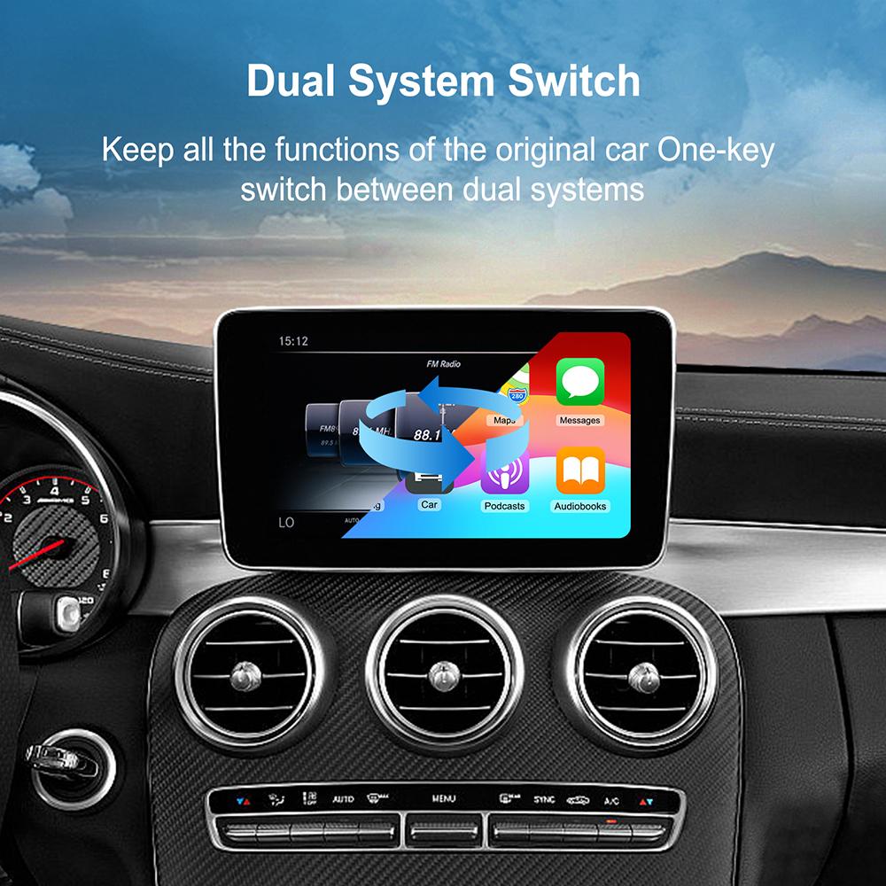 For NTG 5.0 Wireless CarPlay Adapter Android Auto Module For Benz For C GLC W205 A CLA GLA B E GLE CLS With Bluetooth