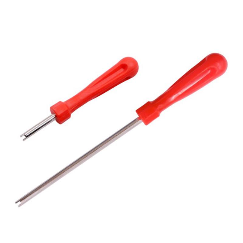 Tire Valve Core Removal Tools Wrench Plastic Handle Iron Plated Wrench Core