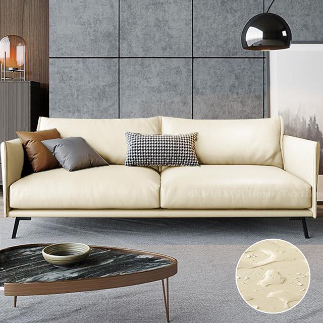 PU Leather Sofa Cover Durable Waterproof Sofa Seat Cushion Cover For Living Room Stretch L-shaped Sofa Slipcovers Protector