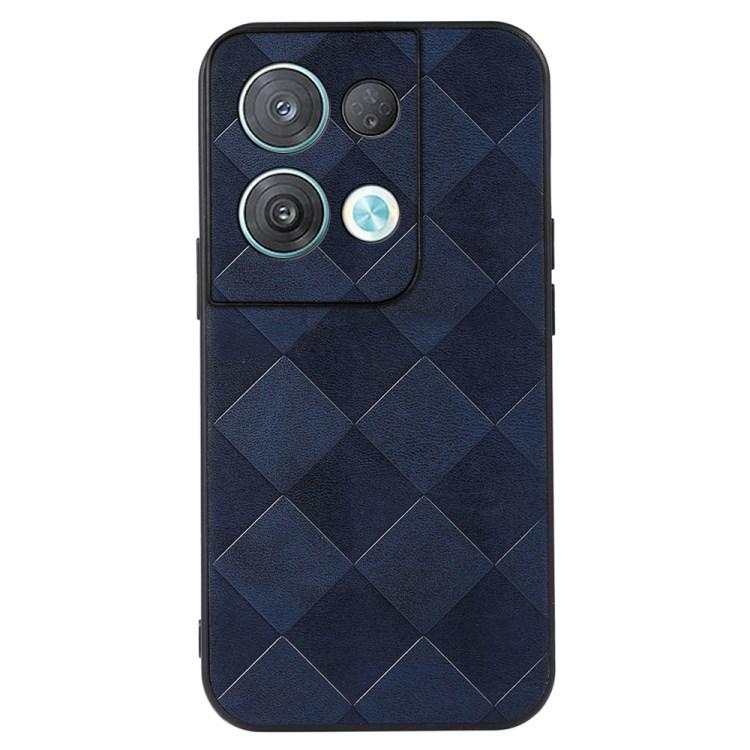 Grid Texture Slim PU Leather Phone Cover Bumper case for Oppo Reno10 Reno8 5G Mobile Back Cover for Oppo Reno8 5G