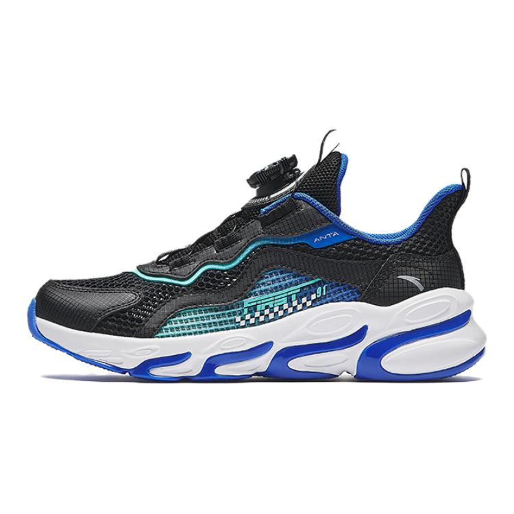 

Anta Comfortable Versatile Non-Slip Durable Low-Top Kids Running Shoes Kids sneaker Black Blue Green A12435573-2 34
