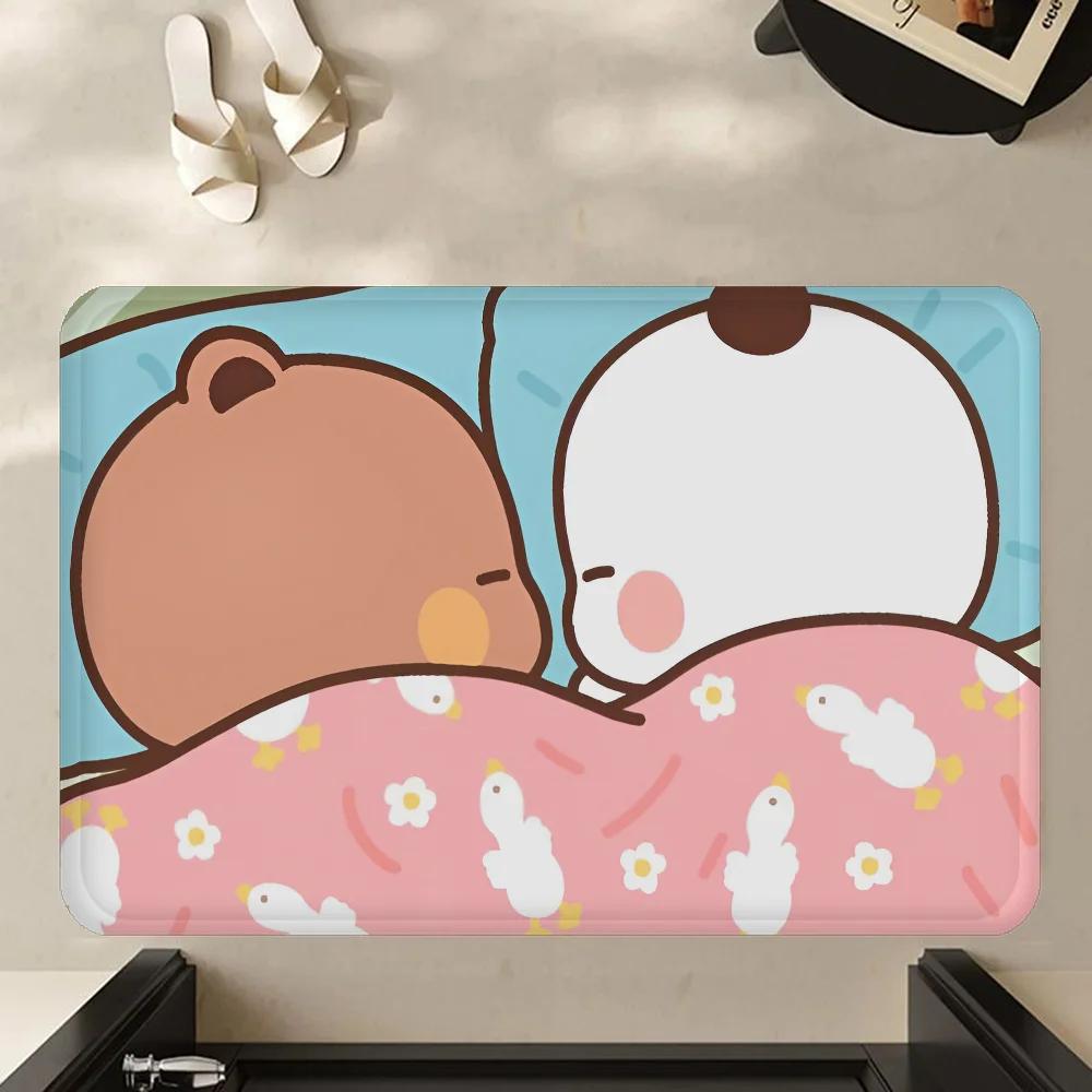 BuBu and DuDu Door Mat Washable Non-Slip Living Room Sofa Chairs Area Mat Kitchen Doormat Area Rug