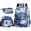 Set Zaino Scolastico Cristiano Ronaldo per Bambini Ragazzi Ragazze 15L Tessuto Oxford Borsa a Doppia Tracolla con Spallacci Imbottiti Traspiranti