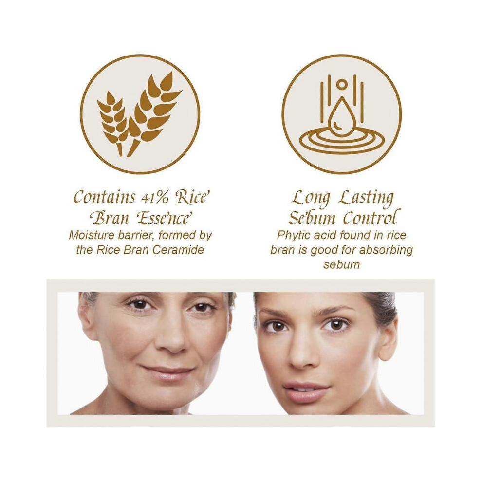 Koreanisches Hautpflege-Set, Glass Skin Pflege-Set, Reis-Hautpflege-Set - Reis-Reiniger, Toner, Serum, Creme, Augencreme, Gesichts-Kit für strahlende Haut, Geschenk-Set Fo