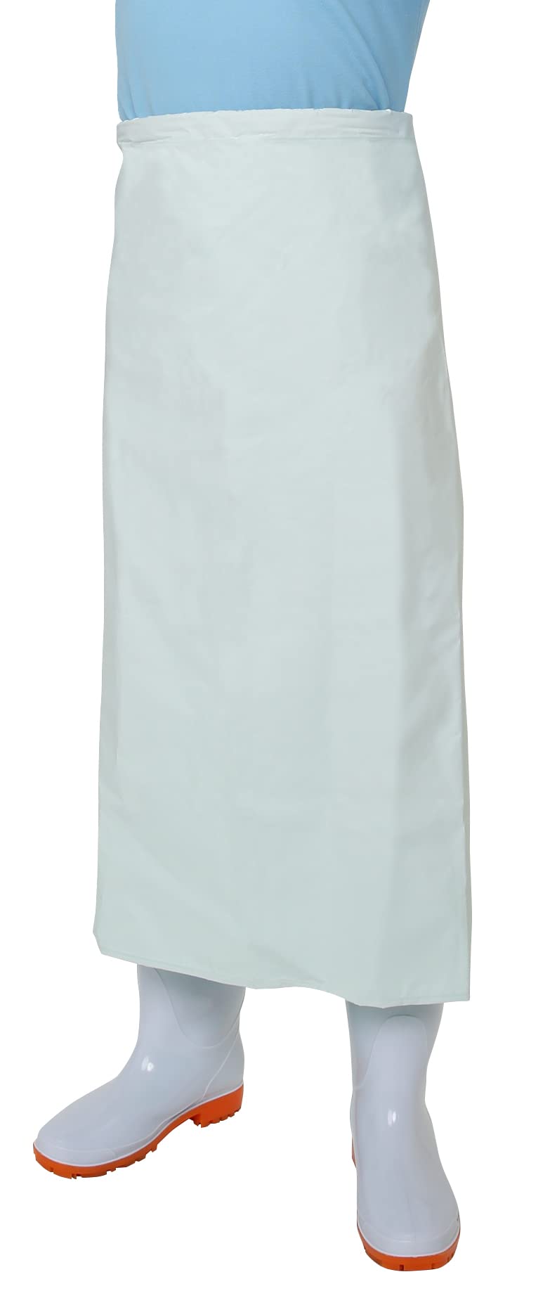 

Otafuku Gloves Below the Waist PVC White Apron, [One-Touch (Polyester Thread) 90x90cm] #6115 белый