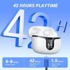Wireless Earbuds Bluetooth 5.4 Headphones Bass Stereo, Ear Buds Noise Cancelling Mic IP7 Waterproof in Ear Earphones 36Hrs Headset for for Android iOS