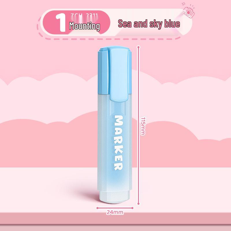 

True Color Fluorescent Highlighter Pen for Students - Ideal for Primary and Junior High School Hand-Copying Tasks Chisel Tip