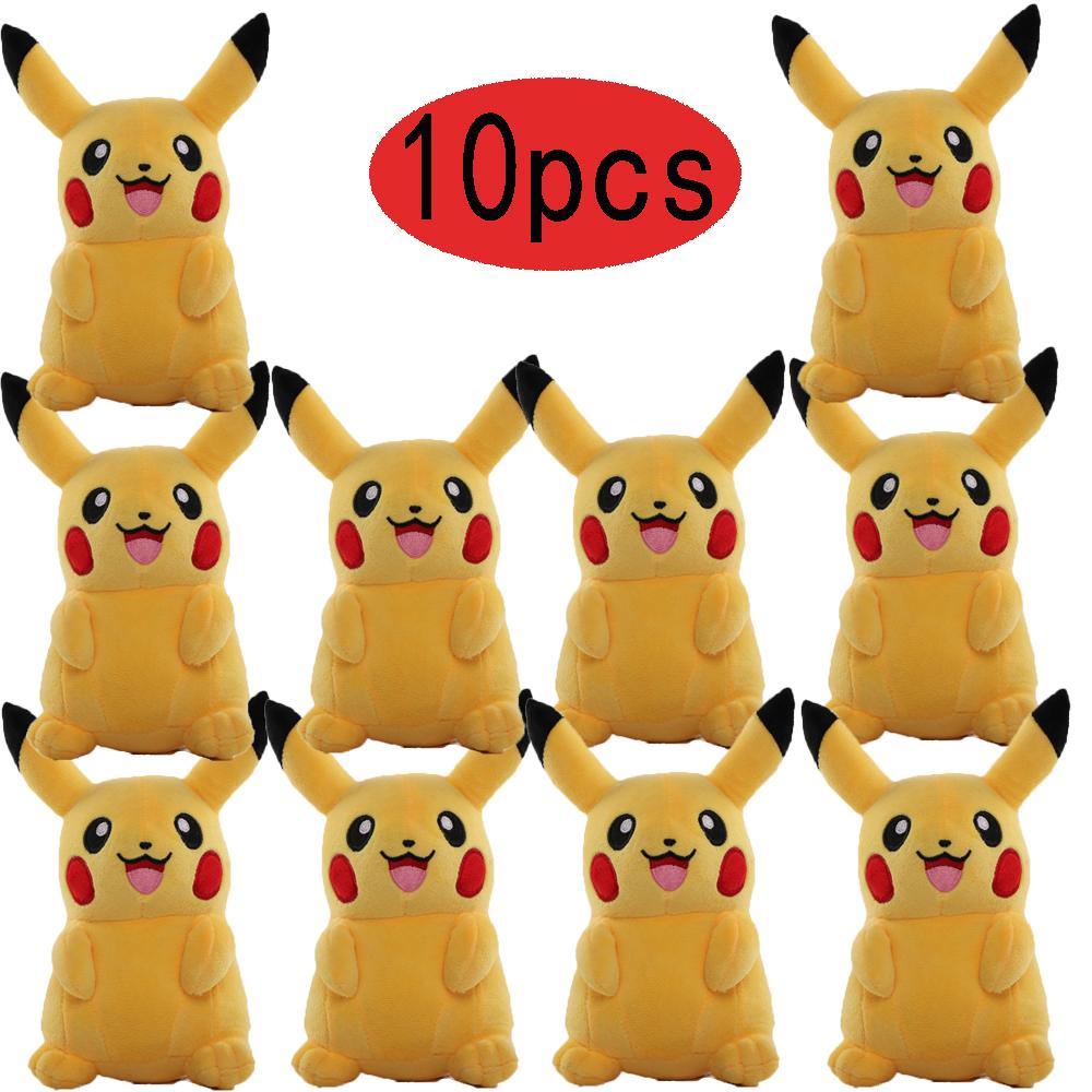 1-10pc POKEMON Original Plush Toy Gengar Pikachu Kawaii Charizard Genuine Plush Doll Soft Cute Cartoon Piplup Playthings for Kids Gift