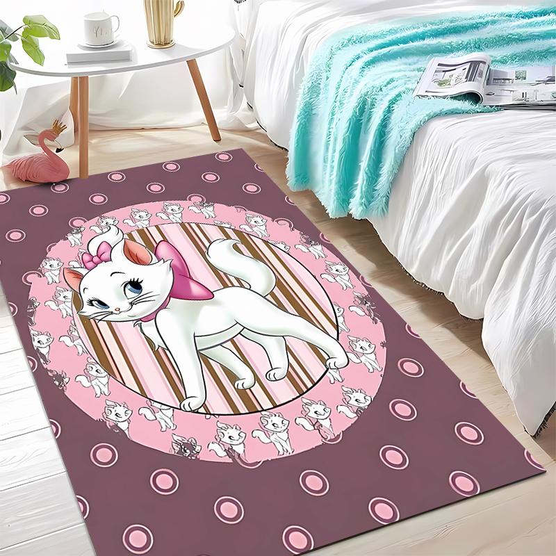

Disney Marie Cute Cat Cartoon Pattern Living Room Bedroom Carpet Bedside Floor Mat Kid s Room Cloakroom Play Mat Area Rug 40cm x 60cm