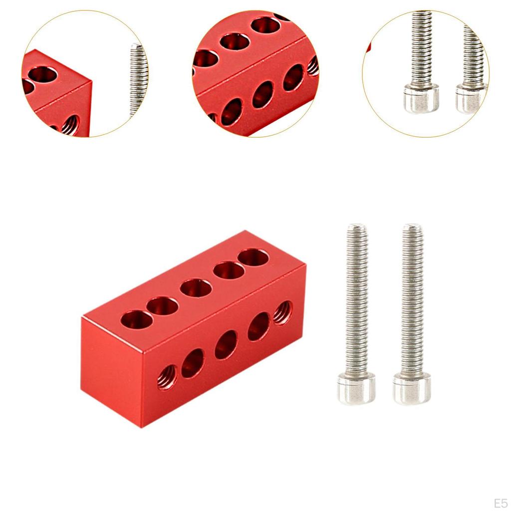 Aluminum Spacer Blocks for Telescope Guide Ring with 1/4" and M6 Screws