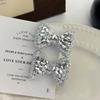 Prinzessin Flash Diamant Schleife Haarspange Haarschmuck, Exquisite High-End Ins Stil Seitenclip, Party Pony Clip Entenschnabelclip