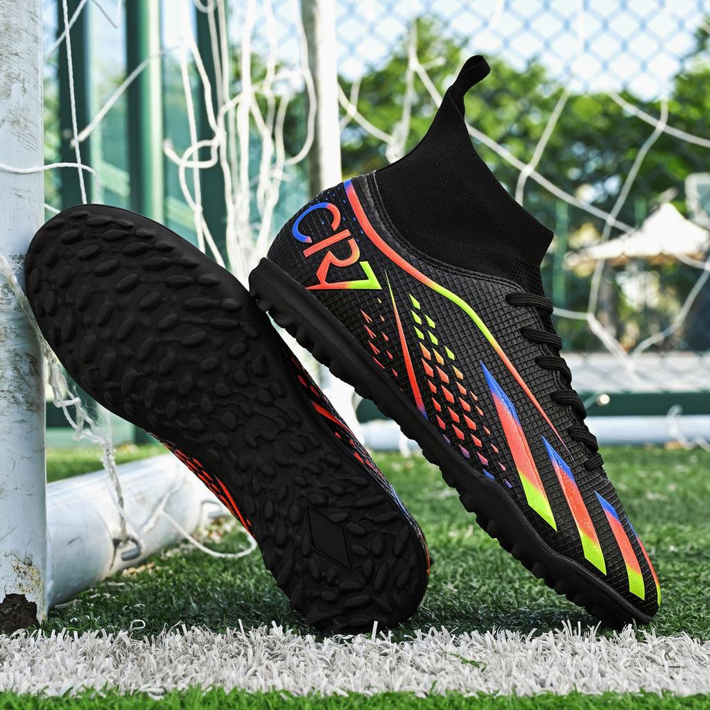 Adult Children Outdoor Lawn Sports Training Competition Long Nails Broken Nails Non-Slip Wear-Resistant Training Football Shoes