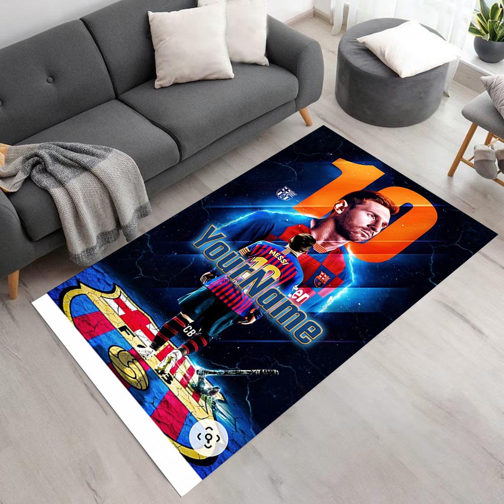 Messi Personalized Text Floor Rug Office Rug Suitable for Kitchen Playrooms Balcony Decorate room Anti-slip Rug Office home decor