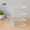 Computer-Peripheriegeräte-Organizer 3-stufiger Tastatur-Displayständer, Ergonomischer Neigungs-Acryl-Aufbewahrungs-Organizer, Halter für Schreibtischplatzsparend Mechanisch