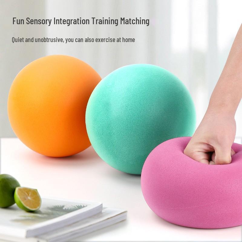 Baloncesto Bebé Rebote Silencioso 18cm – Pelota Suave de Esponja PU para Niños