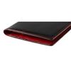 [Kipris] Compact Card Wallet Oil Shell Cordovan & Shirasagi Leather, Black x Red 4037(04)