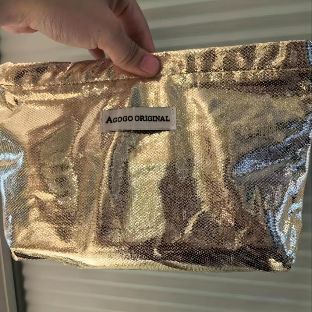 Glitzernde Handtasche Neue Make-up-Tasche Große Kapazität Kulturbeutel-Organizer Beutel Schlicht Tragbar