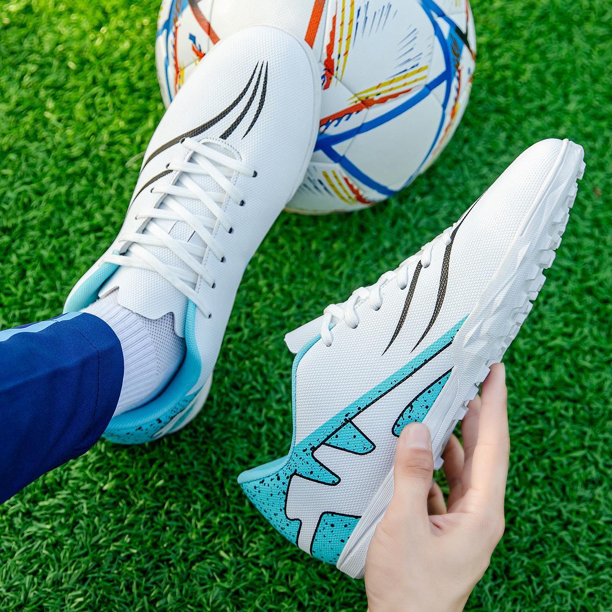 Модные мужские футбольные бутсы TF нескользящие бутсы для игры на траве кроссовки — фото 6