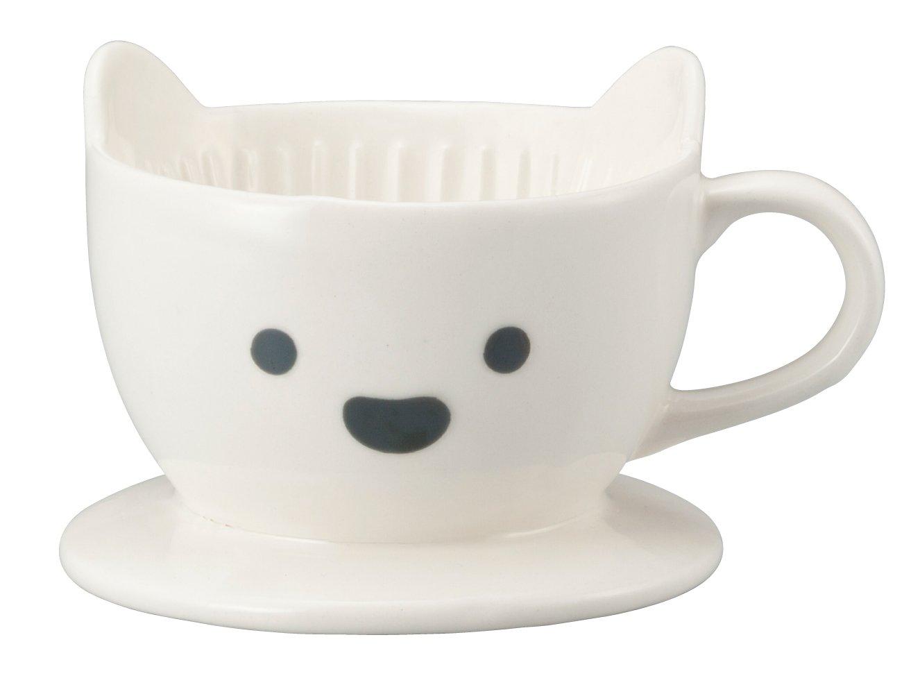 

Sun Art Cute Tableware [Polar Bear] Coffee Dripper, 13.5cm Diameter, White, SAN2542-1