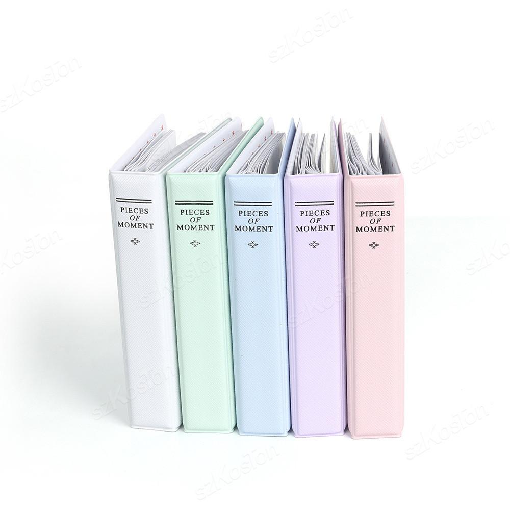 3 Inch Portable Photo Album 64 Pockets Instax Mini PU Leather Binder Photocards Photo Album for Fujifilm Instant 12//11/9 Camera