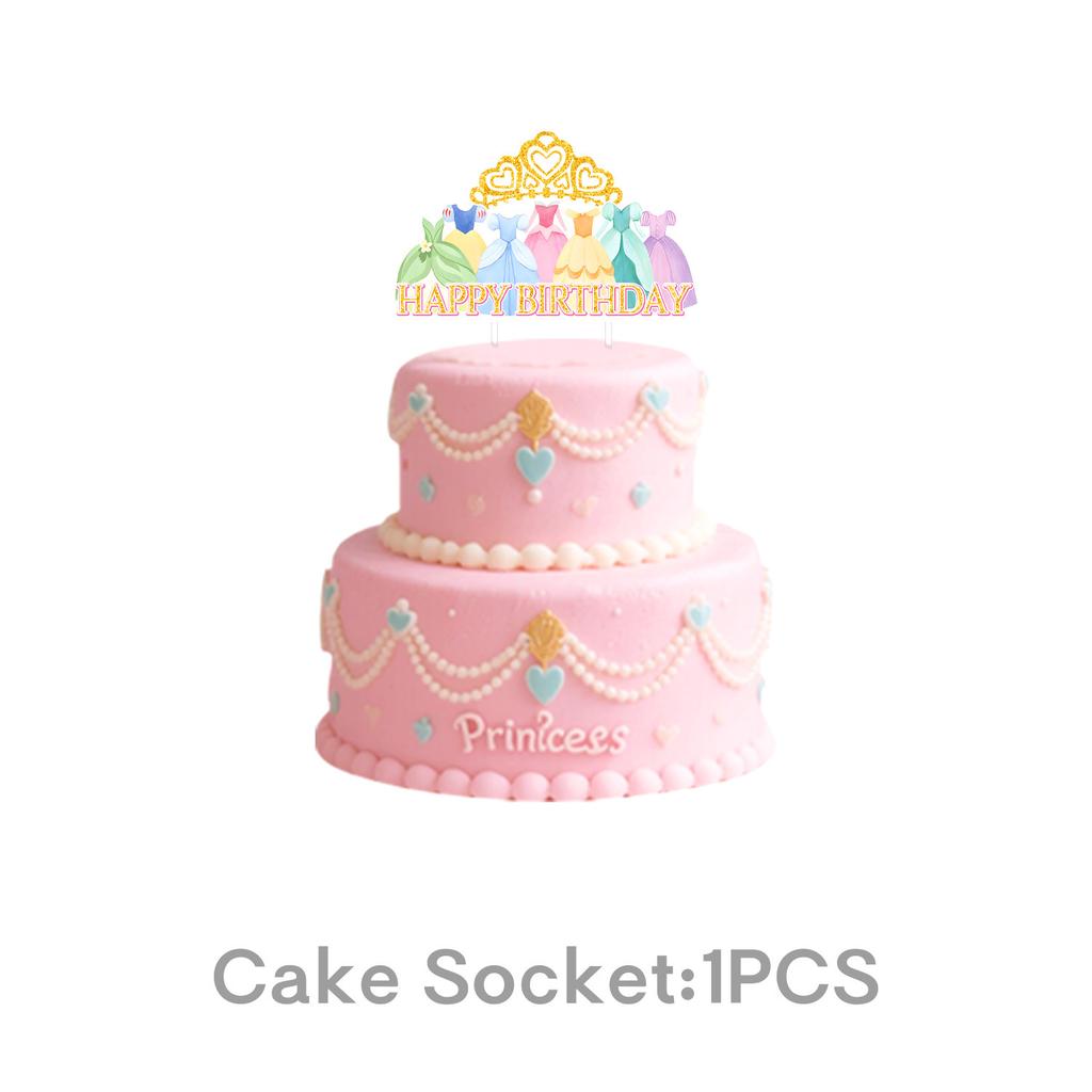 Princess Dress Theme Party Supplies Birthday Decoration Princess Party Decoration Party Arrangement Tableware