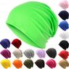 Autumn and Winter Candy-colored Pullover Hat Men and Women Couples Casual Versatile Knitted Heap Headscarf Hat Hip-hop Hat