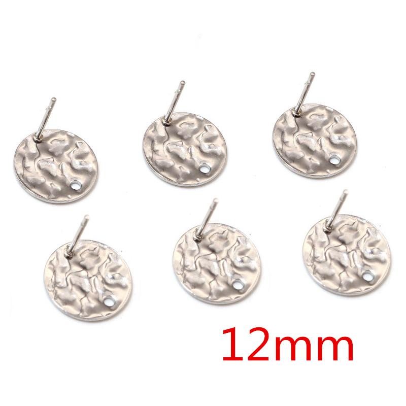20pcs 316L Stainless Steel Geometric Earring Stud Earring Posts Connector Fashion Styles DIY Jewelry Making Findings Accessories